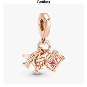 Pandora Rose Gold Travel Charm Bracelet